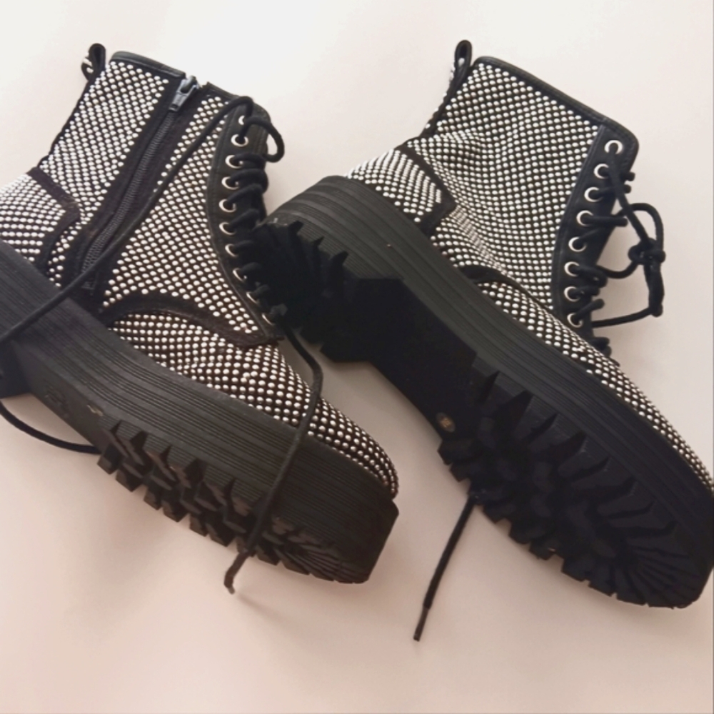 Gianni Bini Studded Black Ankle Boots